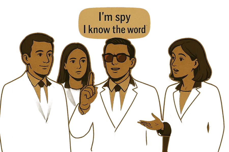 Accusation phase in spy word game - players vote to expose the spy